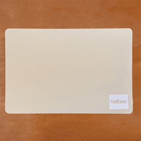 Rectangle Beige Table Mats Set Of 6 - Premium Table Mat | Nestasia