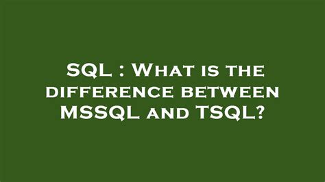 Image result for Difference Between Miscrosoft SQL and mSQL