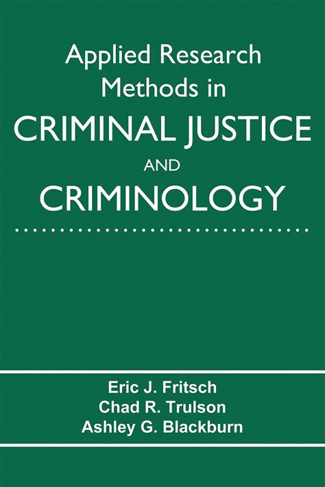 Buy Applied Research Methods in Criminal Justice and Criminology Book ...