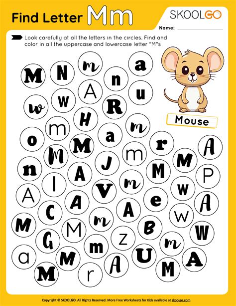 Find Letter M In The Picture