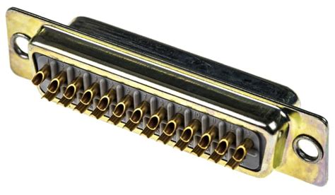 RS PRO | RS PRO RA 25 Way Straight Panel Mount D-Sub Connector Female ...