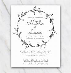 Free Black And White Wedding Invitation Templates by Free Word Template For Wedding Invitation Black White Style Free Black And White Wedding Invitation Templates