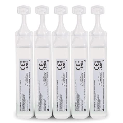 Eye Wash Pods Sterile Saline Solution For Humidifying Volume 20ml ...