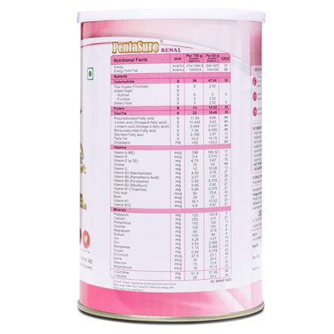 Pentasure Renal Creamy Vanilla Flavour Powder, 400 gm Price, Uses, Side ...