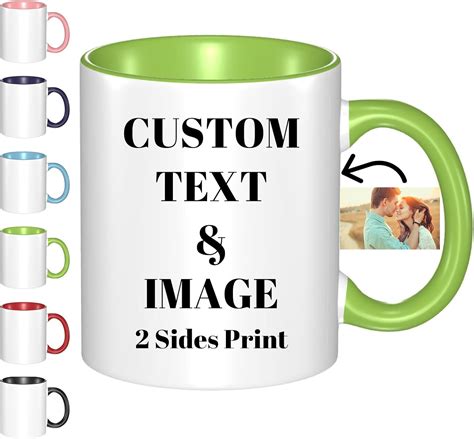 Amazon.com: EXYLANOR Custom Coffee Mugs with Pictures Personalized with ...