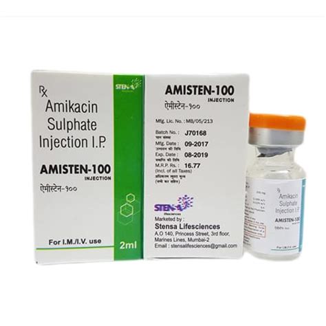 AMISTEN-100 Injection STENSA LIFE SCIENCES