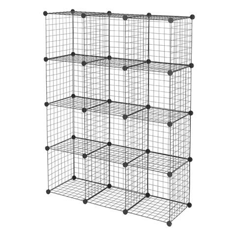 Buy Veryke Cube Storage Organizer, Metal Cube Storage Shelves for ...
