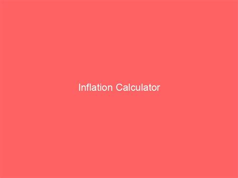 Image result for Rate Inflation Calculator