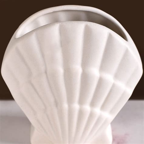 Shell Shaped Ceramic Bathroom Set Of 2 White Online - Premium Bath Set ...