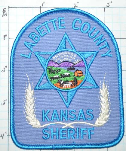 KANSAS, LABETTE COUNTY SHERIFF POLICE DEPT PATCH | eBay