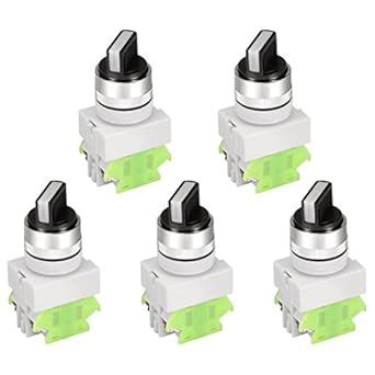 uxcell 5pcs Latching Lock 3 Positions Rotary Selector Select Switch ...
