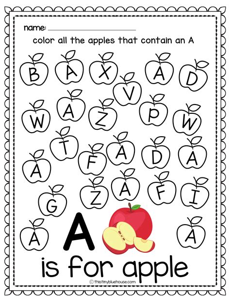 Free printable a z letter find alphabet letter recognition worksheets ...