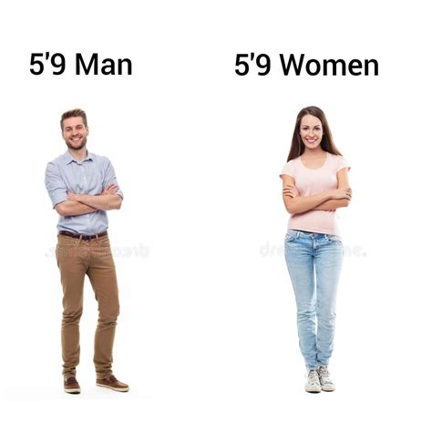 Why do 5’9 women seem taller then 5’9 men? : r/heightcomparison