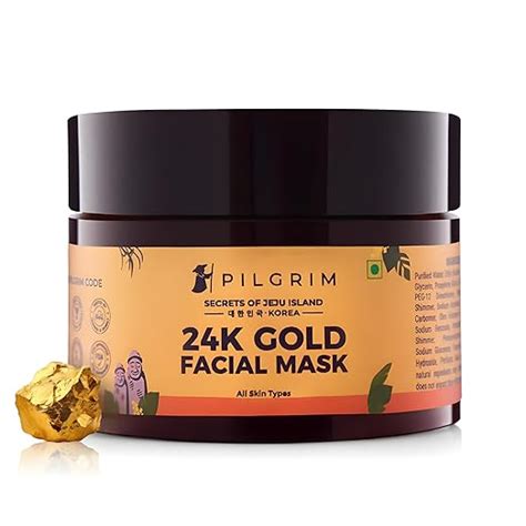 Buy Pilgrim 24K Gold face mask for glowing skin | 24K Gold face pack ...