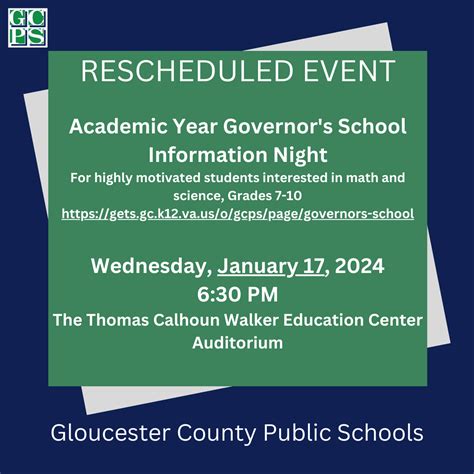 Governor's School | Gloucester County Public Schools