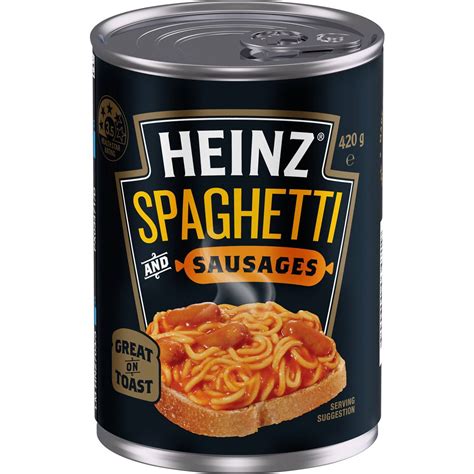 Heinz Spaghetti & Sausages Canned 420g | Woolworths