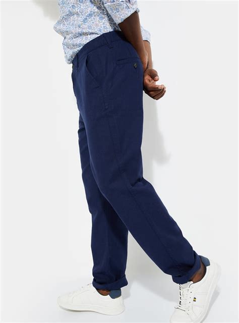 Buy URB_N Men Slim Fit Solid Chinos Online at just Rs. 1299.0 ...