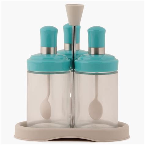 Buy Mirage Condiment Serving Set With Stand- 4 Pcs. from Home Centre at ...