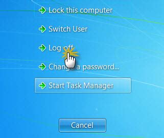 Image result for Log Off Windows