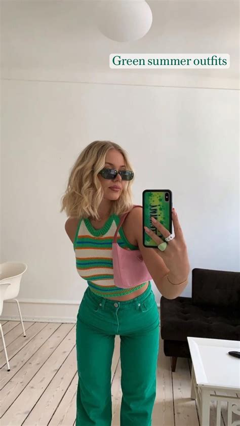 Green Fashion | St. Paddy's Day Outfit Ideas | Casual outfits, Summer ...