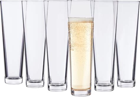 Amazon.com | US Acrylic Plastic 7 ounce Stemless Champagne Flutes in ...