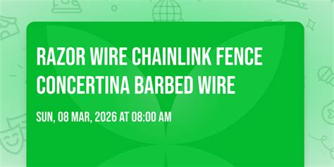 Razor Wire Chainlink Fence Concertina Barbed Wire , Satellite Town ...