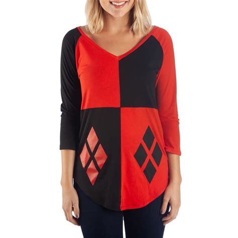 Harley Quinn Women's Raglan Baseball T-Shirt