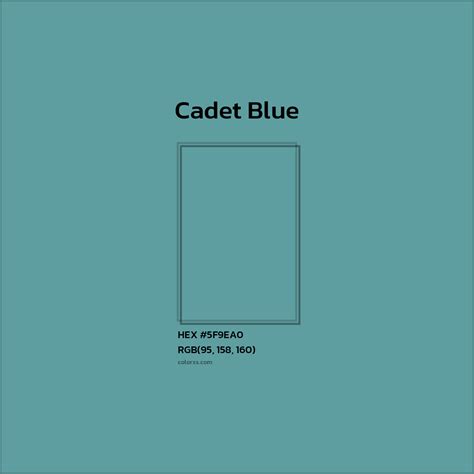 About Cadet Blue - Color codes | Matching colors and paints - colorxs.com
