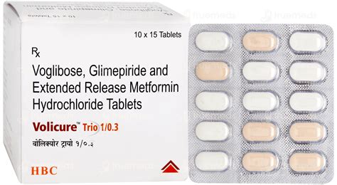 Volicure Trio 1/0.3 Tablet 15: Uses, Side Effects, Price & Substitutes
