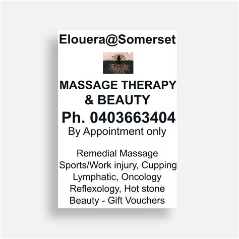 ELOUERA@SOMERSET REMEDIAL MASSAGE WITH A TOUCH OF DAY SPA (2025) All ...