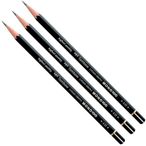 Tombow Tombow Mono 100 Professional quality Drawing Pencils - Hexagonal ...
