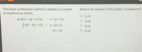 How to Do Linear Combination Method 的图像结果