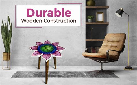 Daim® Beautiful Antique Wooden fold-able Side Table/end Table/Plant ...