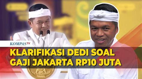 Klarifikasi Dedi Mulyadi soal Pernyataan akan Gaji Warga Jakarta Rp10 ...