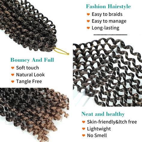Buy Water Wave Crochet Hair, Passion Twist Braiding Hair Crochet Hair ...