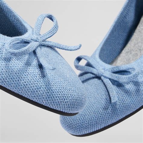 Bonny Round Toe Foldable Washable Flats in Denim Blue | VIVAIA