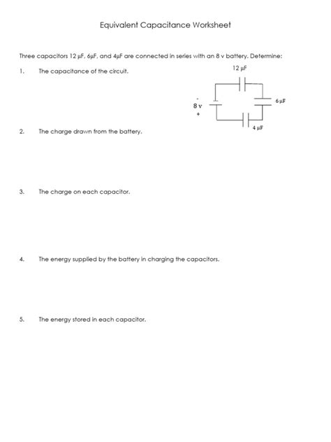 Image result for Equivalent Capacitance Problems