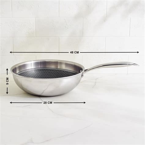 Buy Terra Tales Lavin Triply Stainless Steel Non-Stick Wok - 3.5L from ...