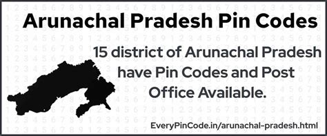 Pin code List Of Arunachal Pradesh | Post Office List Arunachal Pradesh