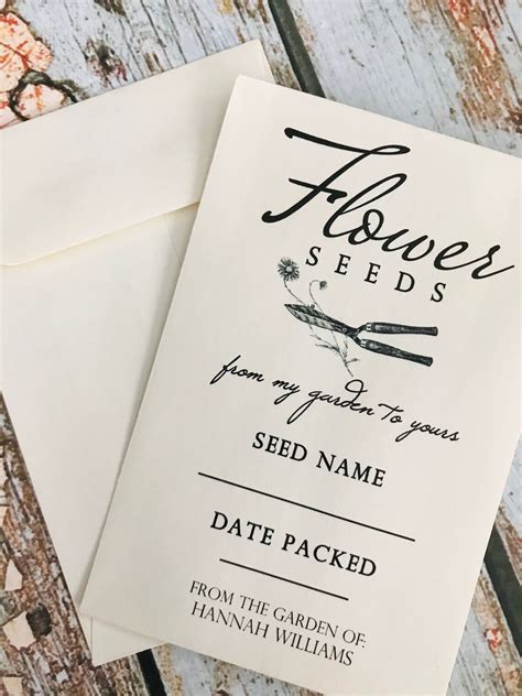 Personalized Seed Packets - Homegrown Seed Packets - Gardener Gifts ...