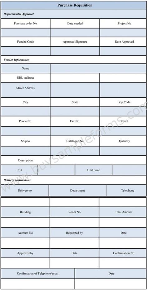 Image result for Requisition Form Sample