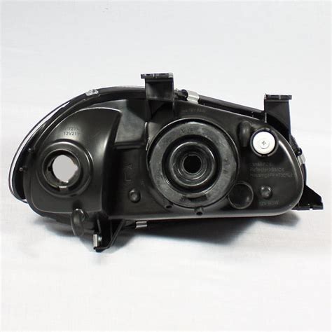 Buy Fit 93-97 Honda Del Sol Black 1 Piece Headlights Corner Signal ...
