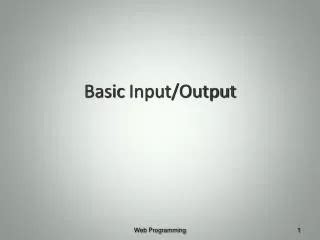 Image result for Basic Output