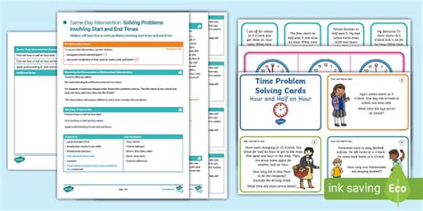 👉 Year 2 Maths Intervention: Start Times and End Times