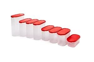 Signoraware Oval Modular Multi-Purpose Plastic Containers Set of 8 with ...