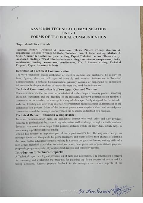 TC Unit2 - 2nd year - Technical Communication/Universal Human Values ...