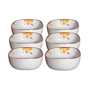 Buy YELONA 200ml Premium Porcelain Dining Katoris, Chutney, Dessert ...