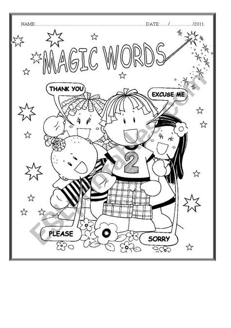 Magic Words in English Fore 2 Class 的图像结果