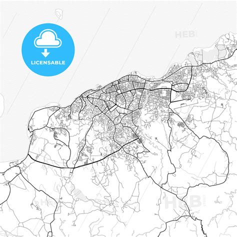 Vector PDF map of Kupang, Indonesia - HEBSTREITS