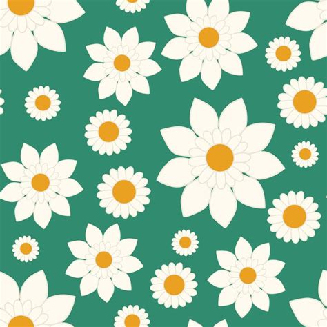 Cartoon Flower Pattern 的图像结果
